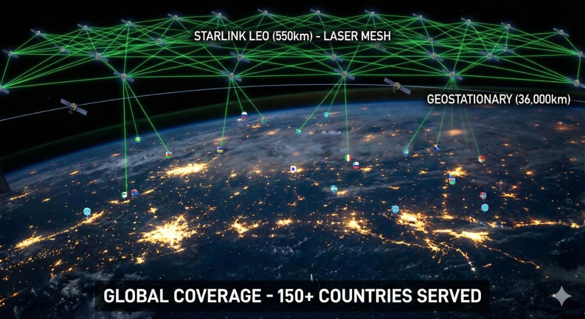 Starlink Wrapping the Globe with Low-Cost Data